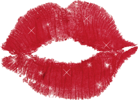 Gif animé bouche brillante